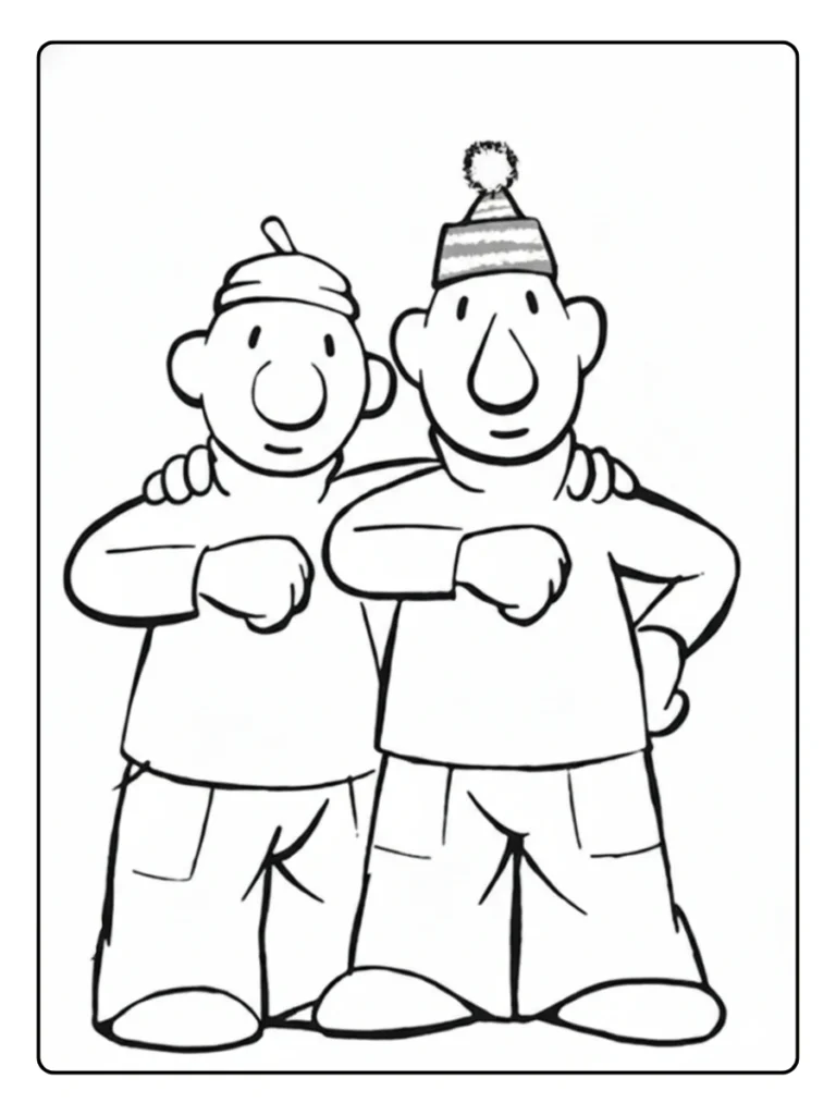 Buurman En Buurman Leuke Pose Kleurplaat