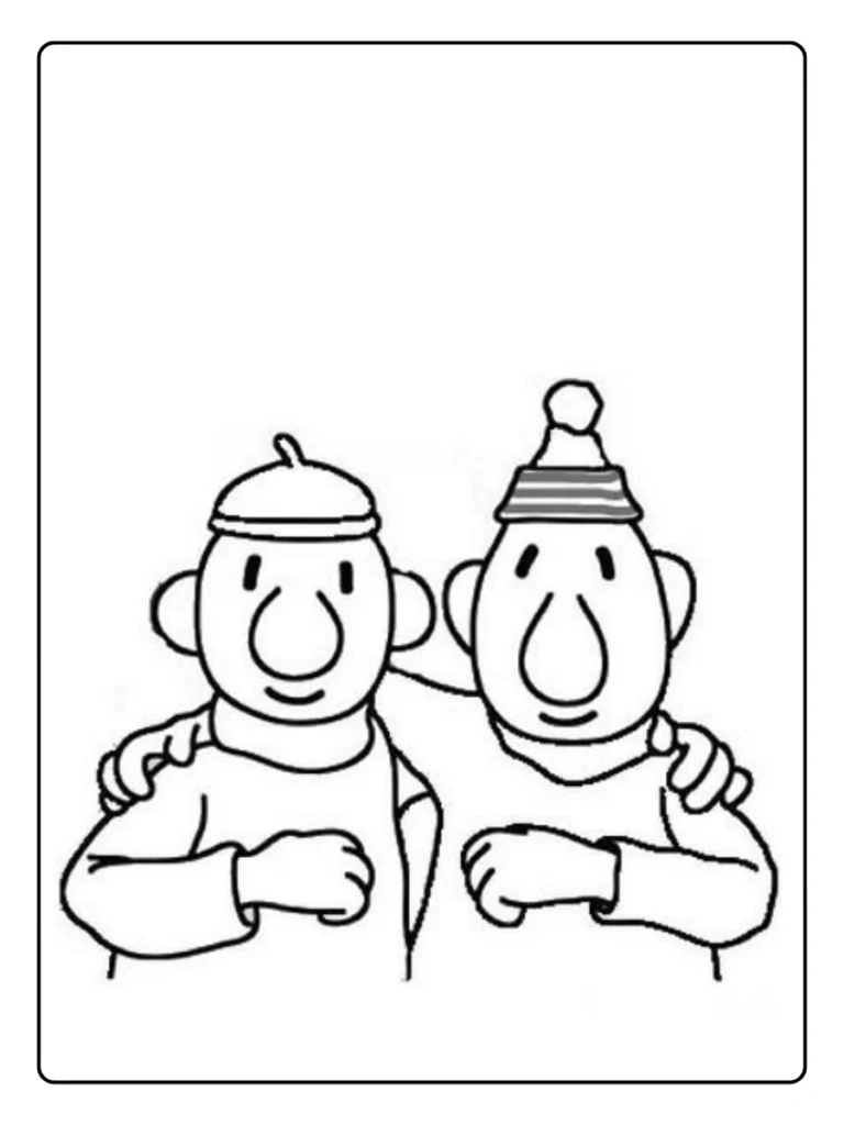 Buurman En Buurman Staande Pose Kleurplaat