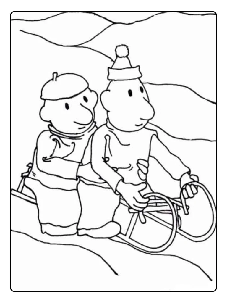 Buurman En Buurman Vrolijke Expressie Kleurplaat