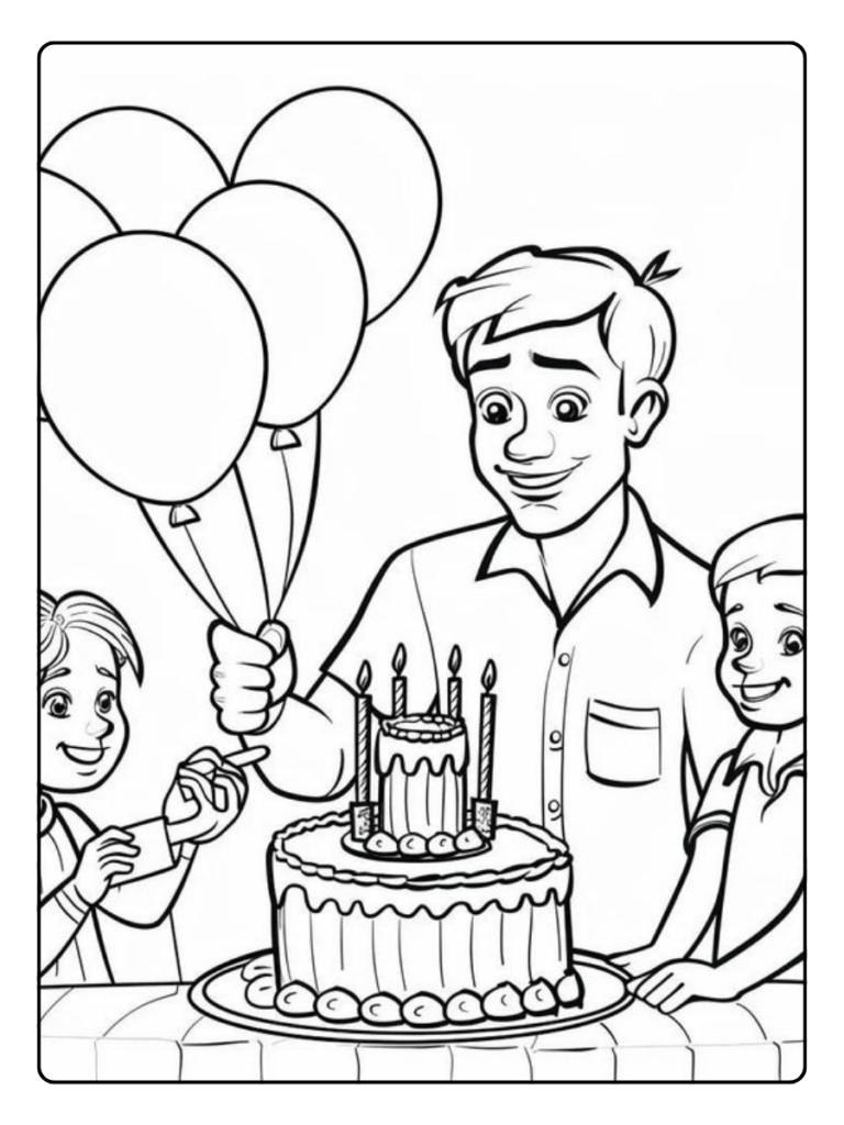 Kleurplaat Verjaardag Cadeau Volwassenen