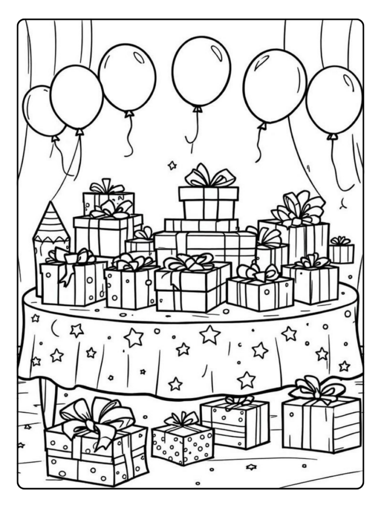 Kleurplaat Verjaardag Cijfers Volwassenen