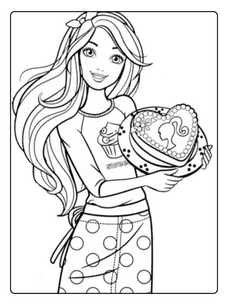 Kleurplaat Verjaardag Tante Met Hartjes