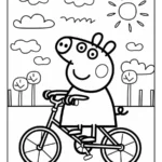 Peppa Pig Buiten Spelen Kleurplaat