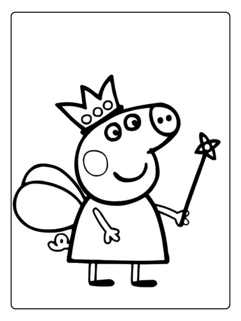 Peppa Pig Voor Peuters Kleurplaat