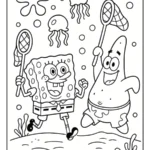 Spongebob In Bikini Bottom Kleurplaat