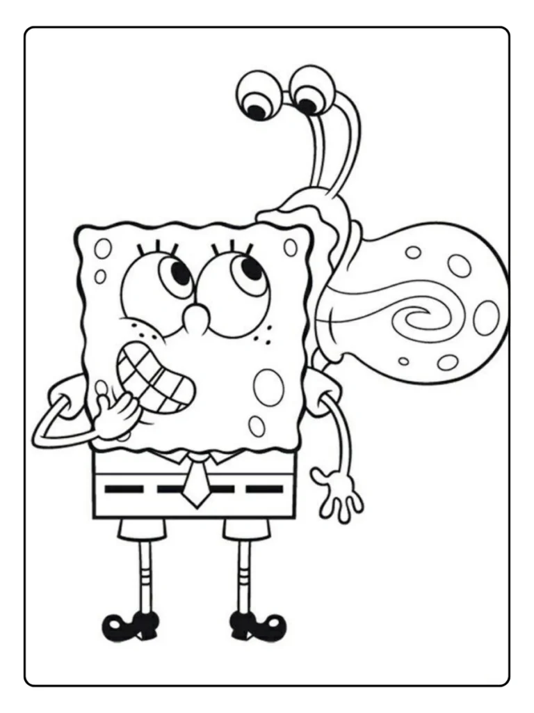 Spongebob Printable Kleurpagina