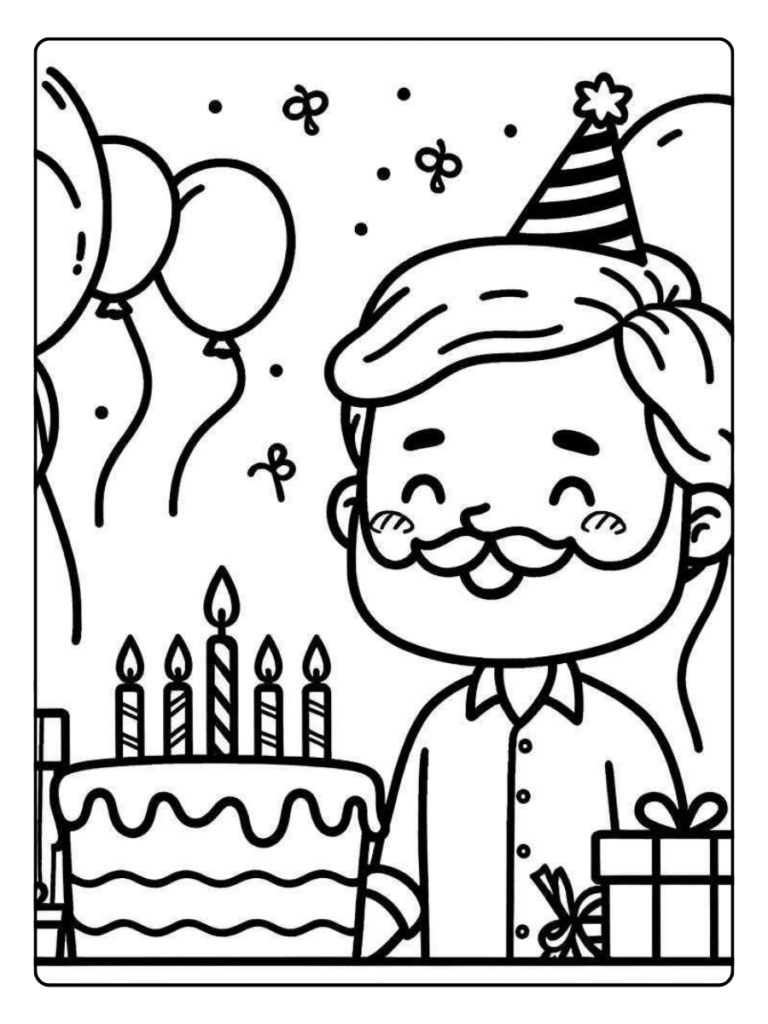 Verjaardag Kleurplaat Mandala Volwassenen