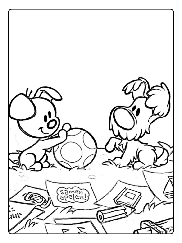 Woezel En Pip Kleurplaat Gratis Printen