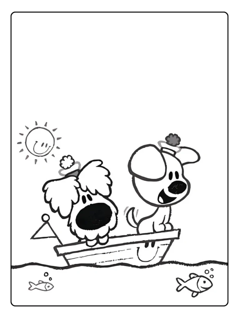 Woezel En Pip Schattige Stijl Kleurplaat