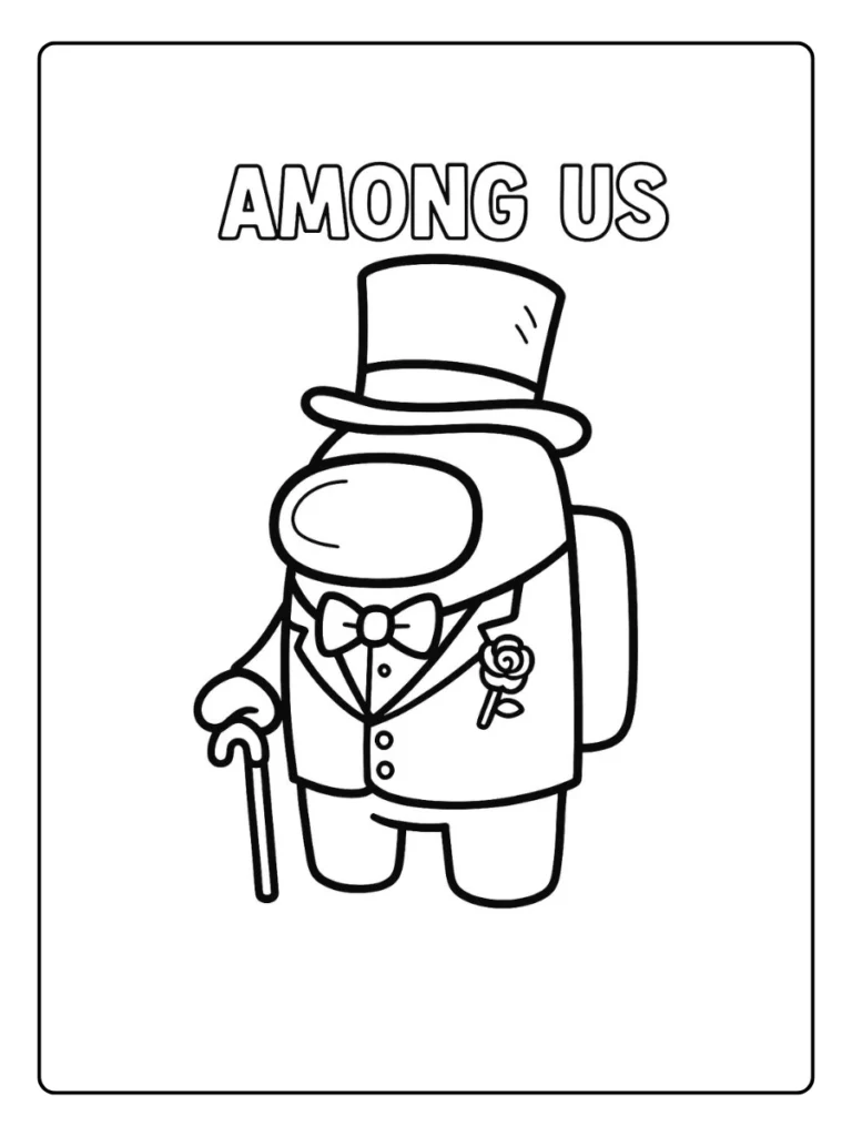 Among Us Kleurplaat