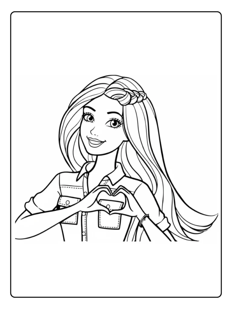 Barbie Kleurplaat