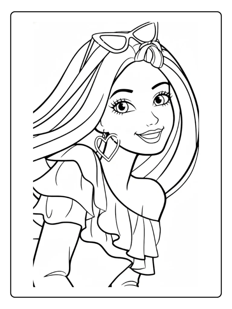 Barbie Kleurplaat