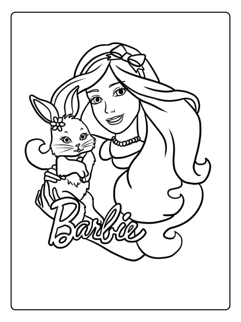 Barbie Kleurplaat