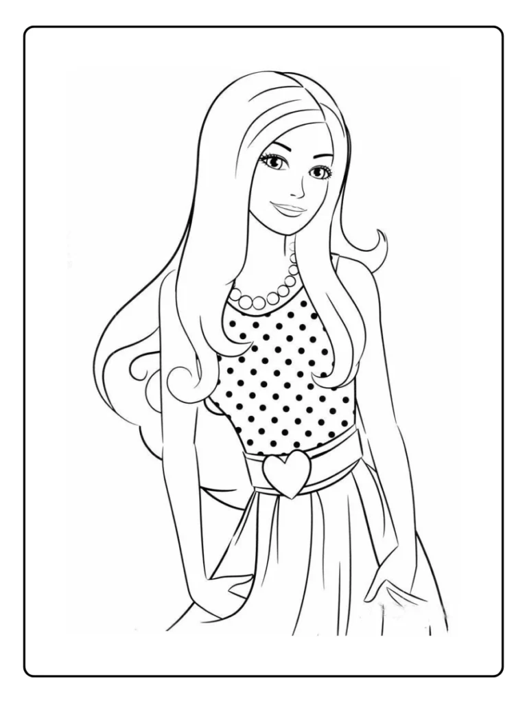 Barbie Kleurplaat