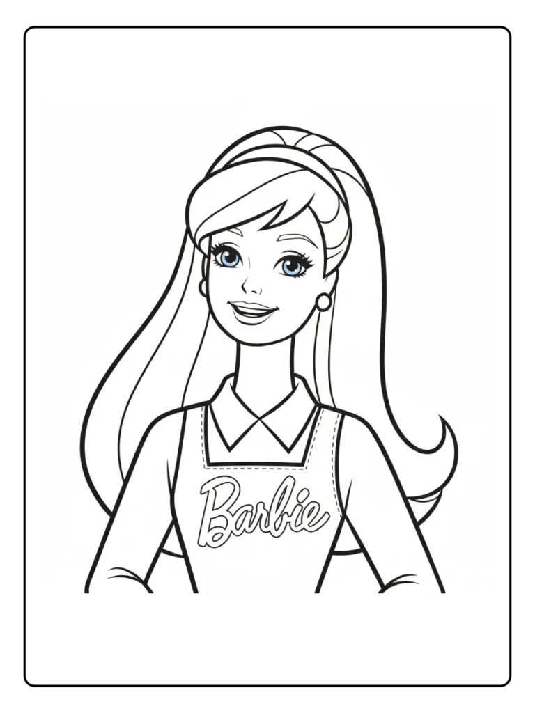 Barbie Kleurplaat