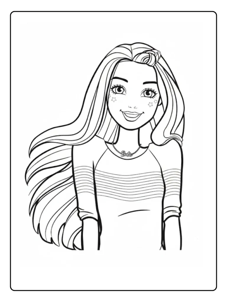 Barbie Kleurplaat