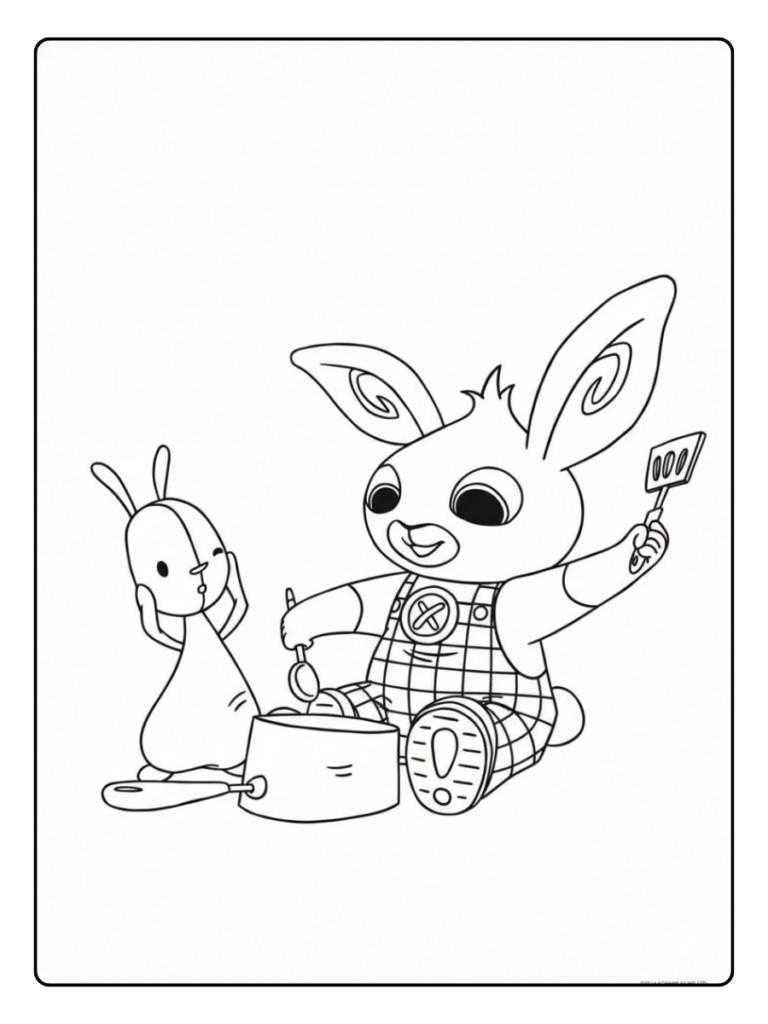 Bing En Flop Kleurplaat