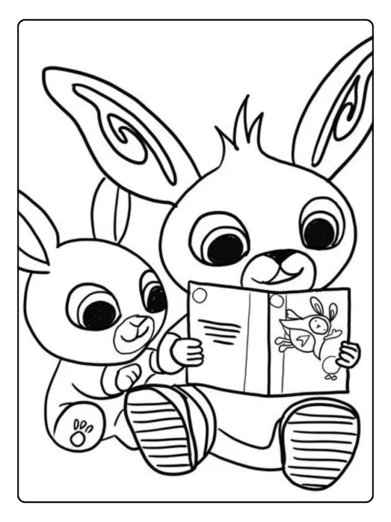 Bing En Pando Kleurplaat