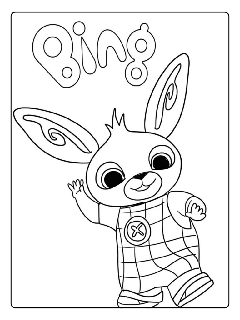 Bing Kawaii Kleurplaat