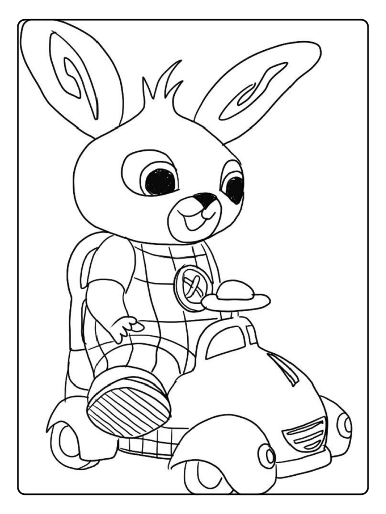 Bing Met Speelgoed Kleurplaat