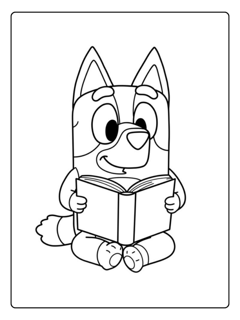 Bluey Printen Kleurplaat