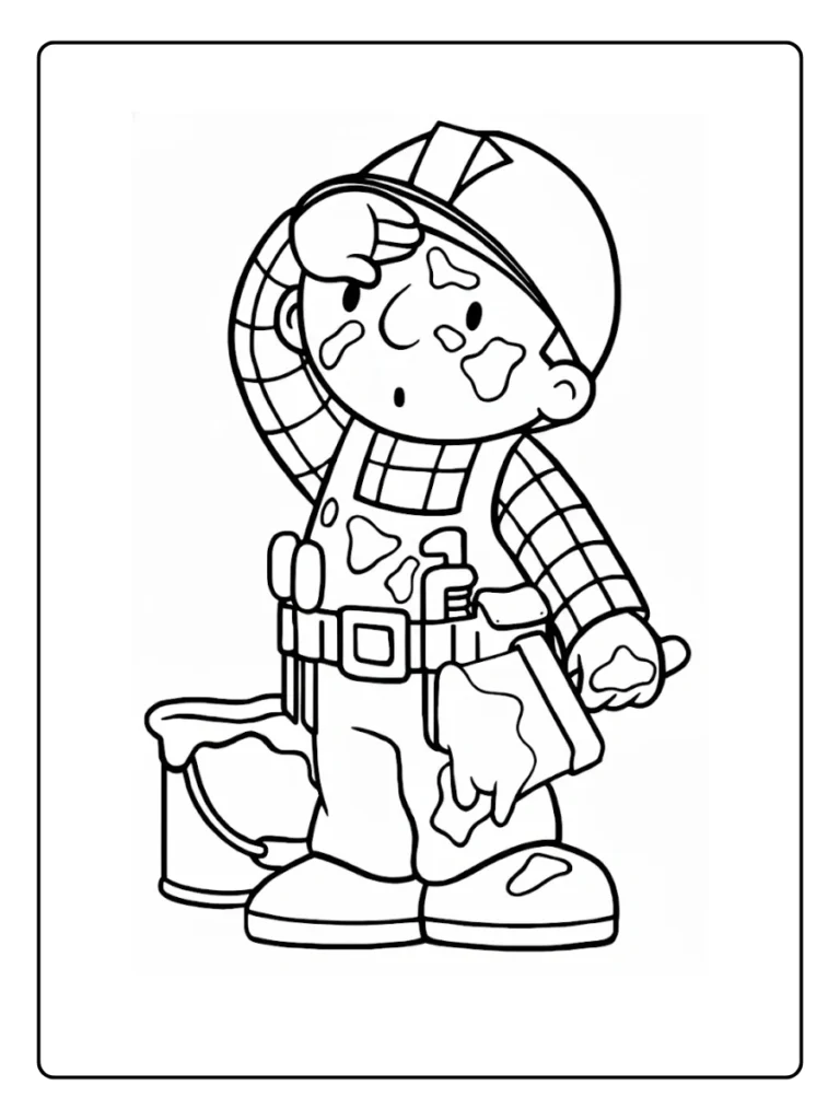 Bob De Bouwer Kleurplaat