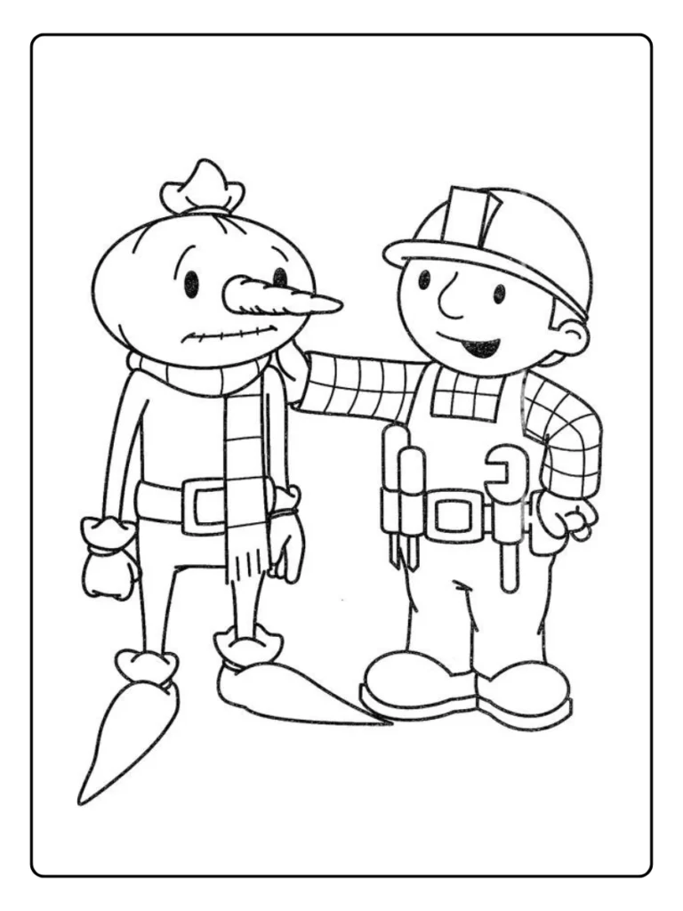 Bob De Bouwer Kleurplaat