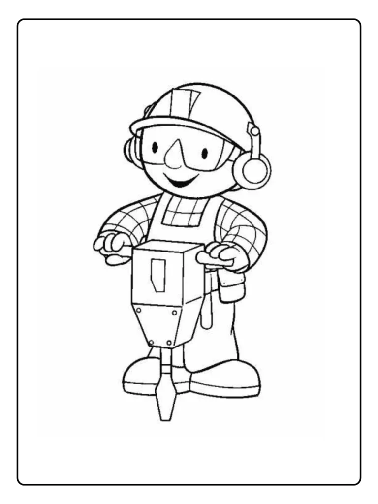 Bob De Bouwer Kleurplaat