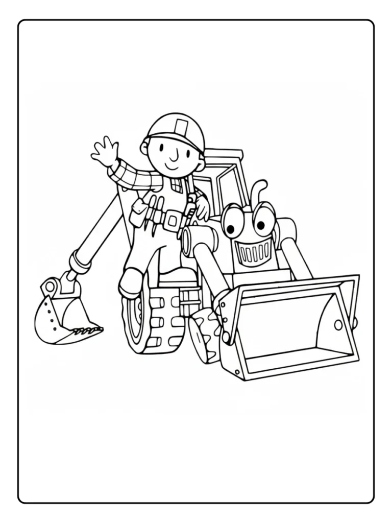 Bob De Bouwer Kleurplaat