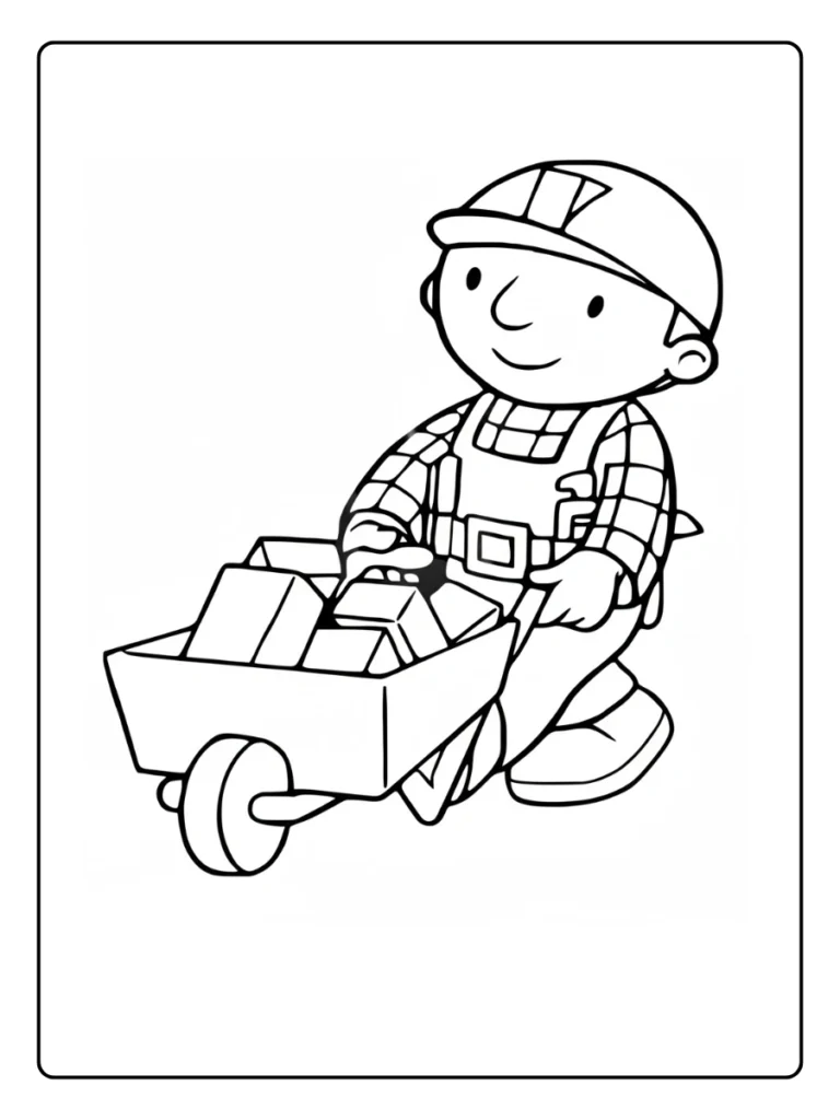 Bob De Bouwer Kleurplaat