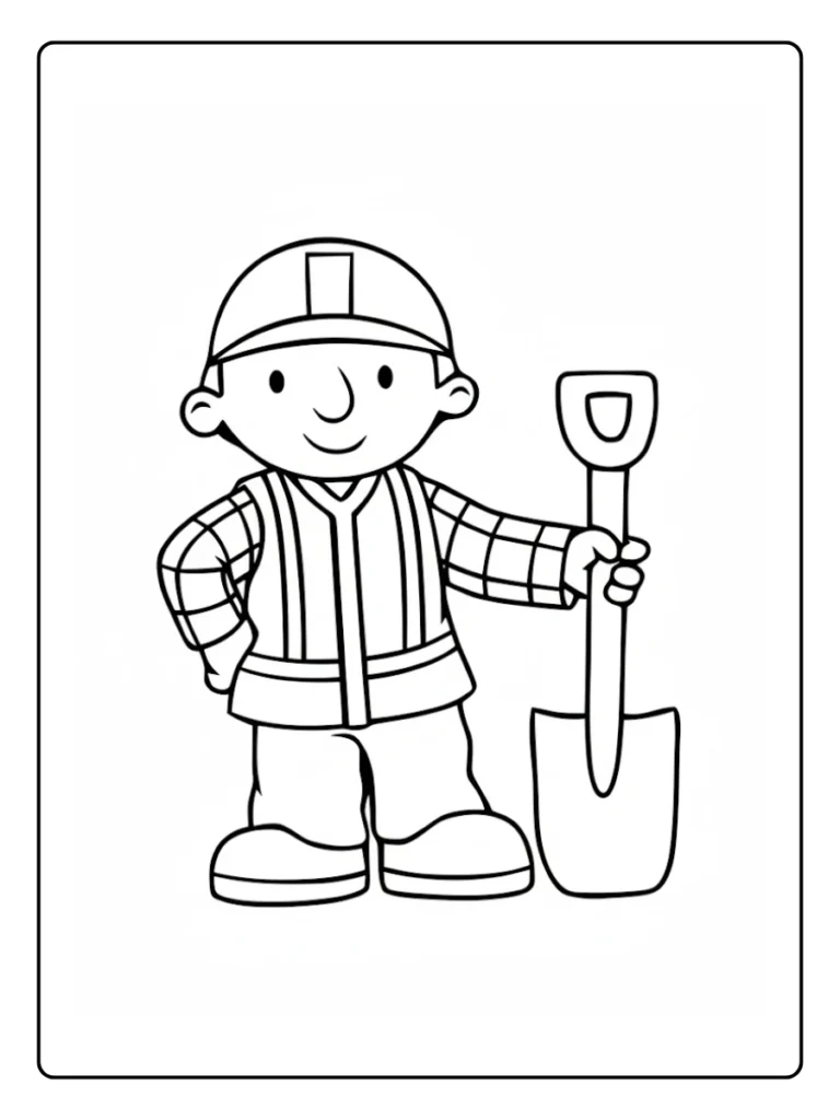 Bob De Bouwer Kleurplaat