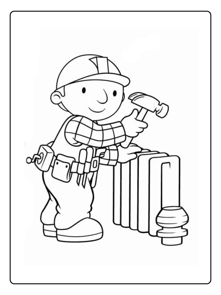 Bob De Bouwer Kleurplaat