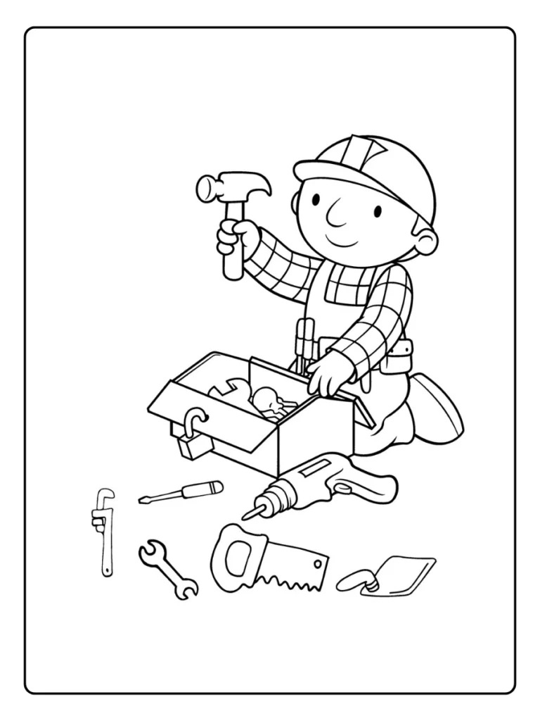 Bob De Bouwer Kleurplaat
