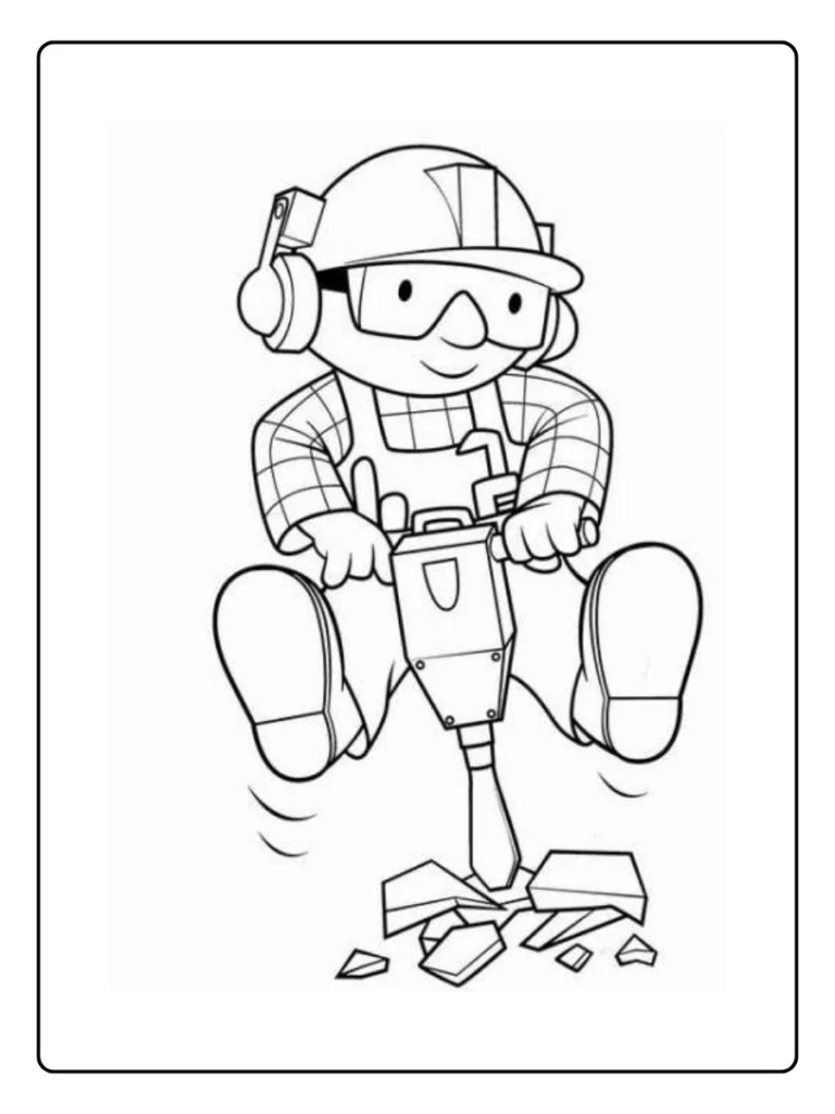 Bob De Bouwer Kleurplaat