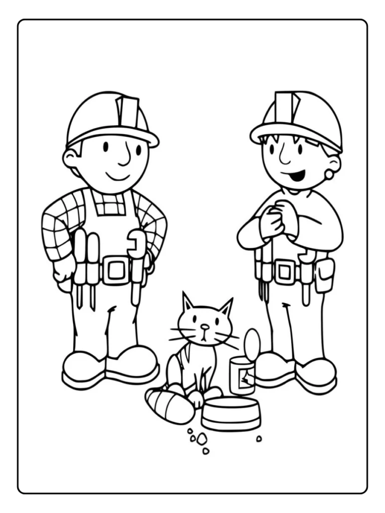 Bob De Bouwer Kleurplaat