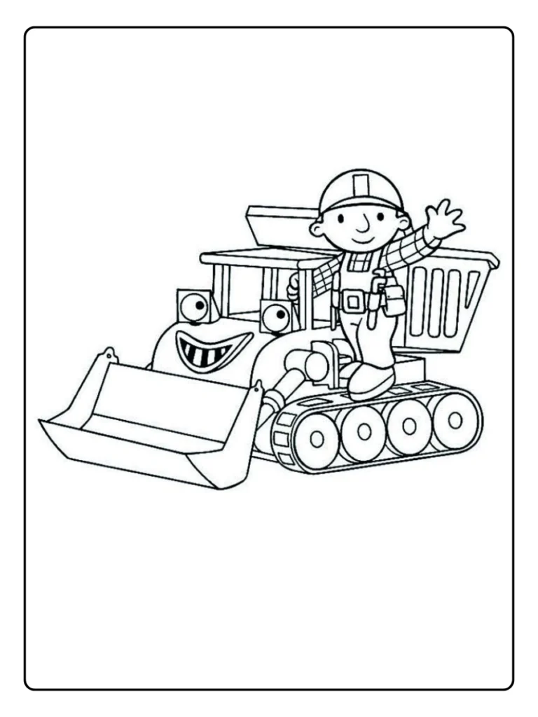 Bob De Bouwer Kleurplaat