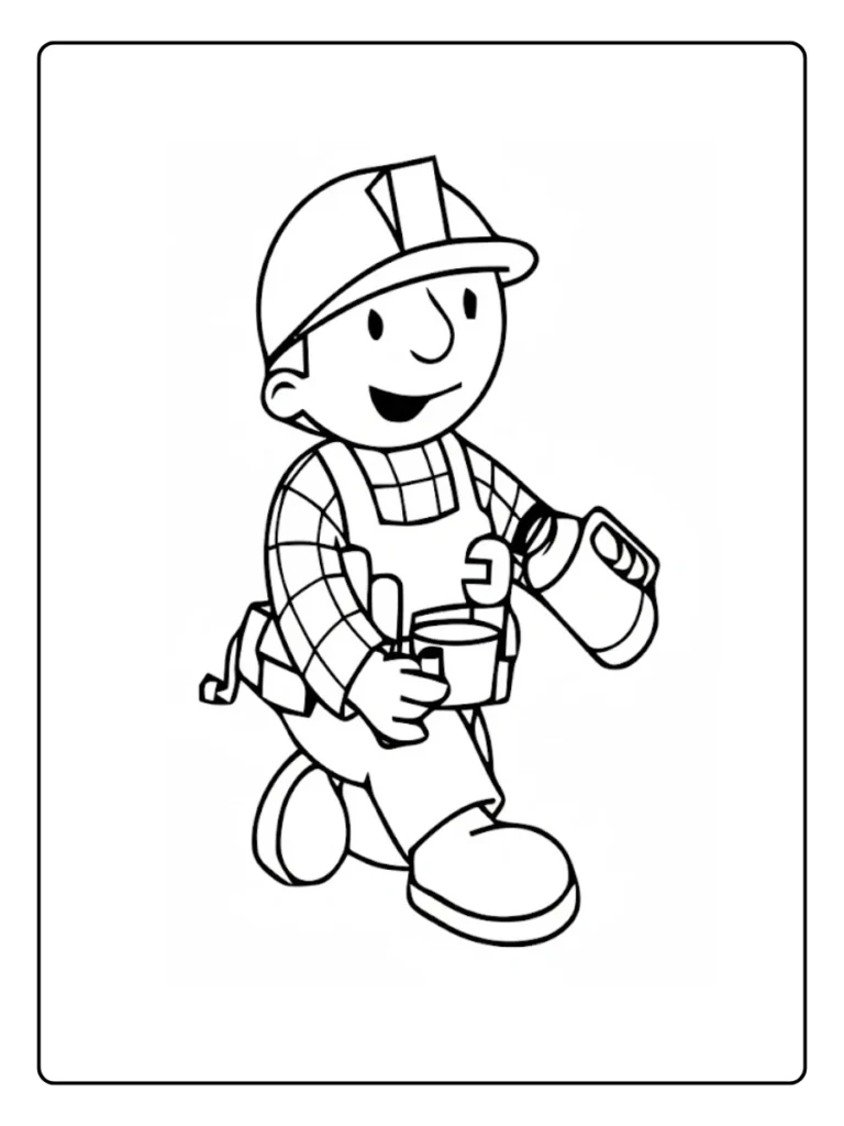Bob De Bouwer Kleurplaat