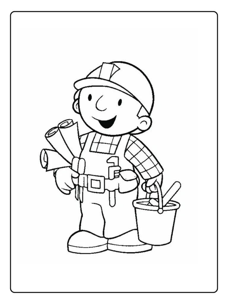 Bob De Bouwer Kleurplaat