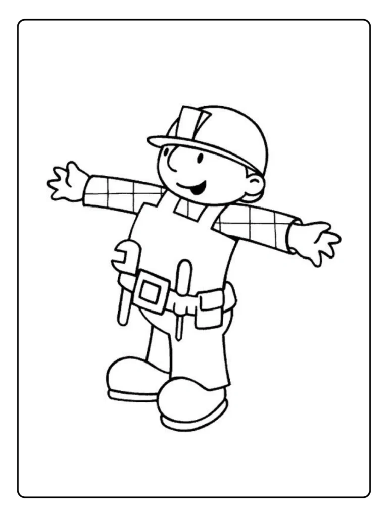 Bob De Bouwer Kleurplaat