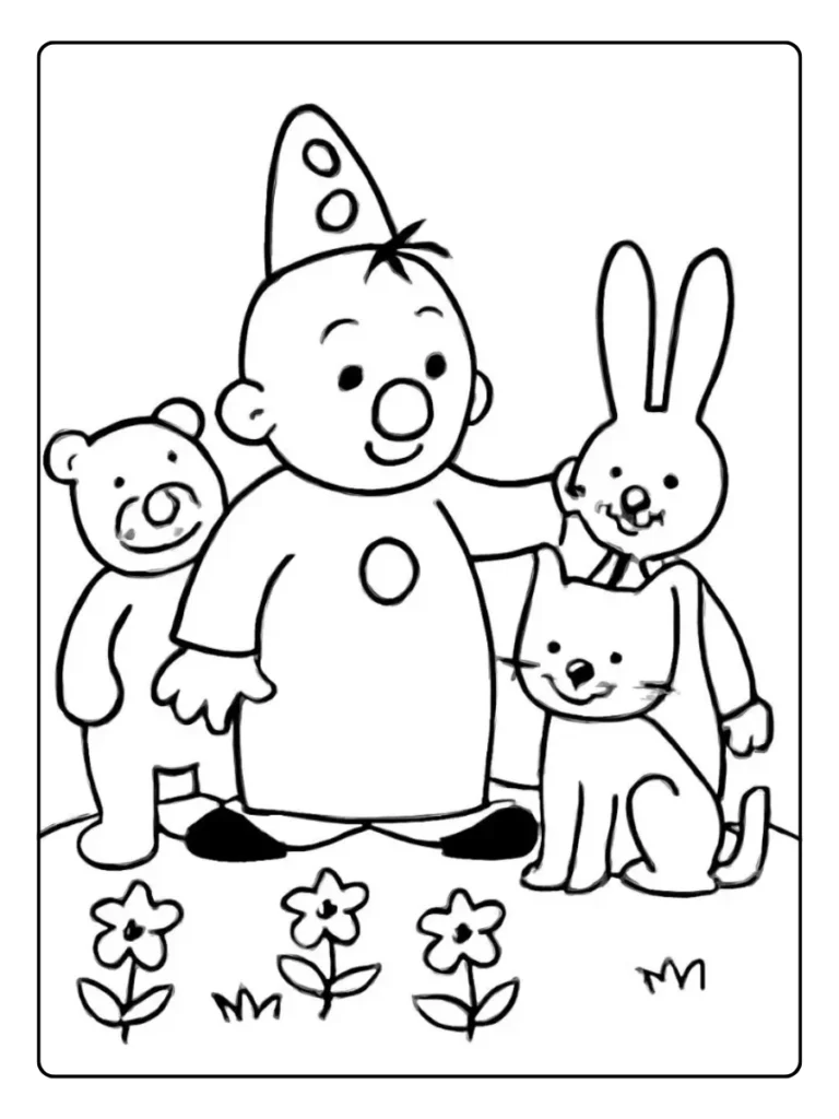 Bumba Met Cadeau Kleurplaat