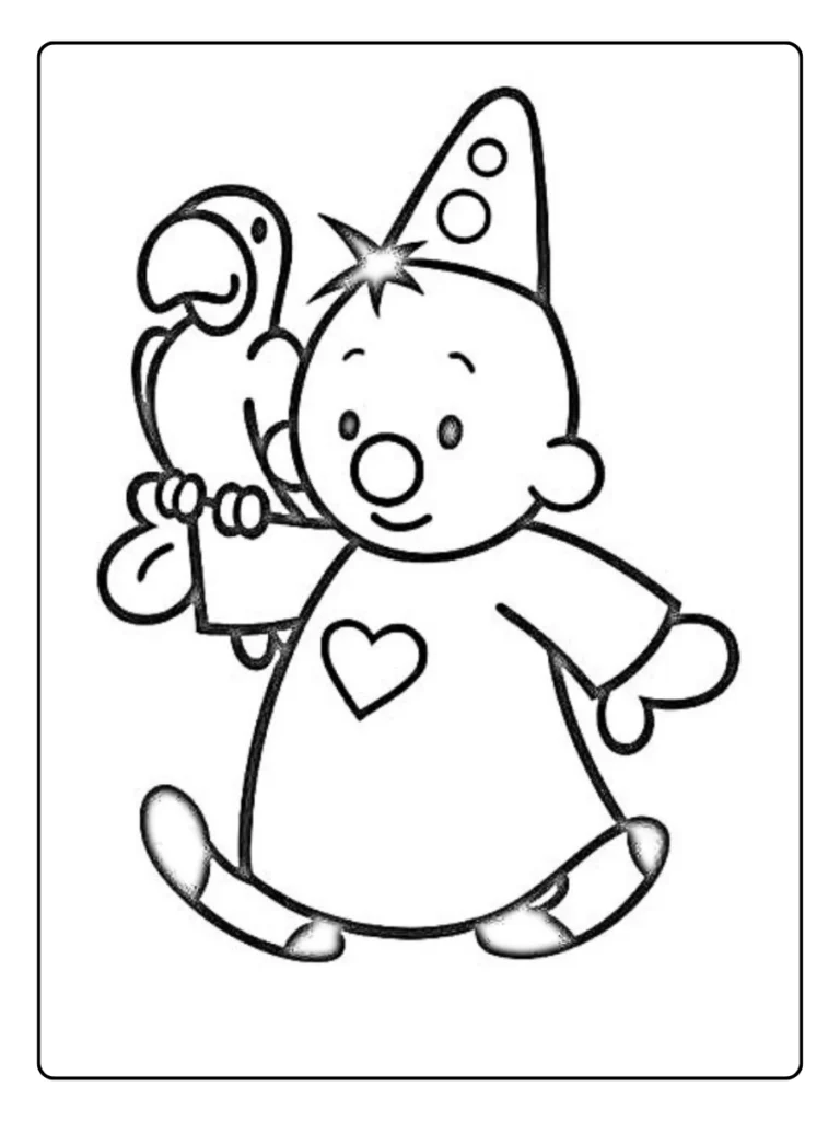 Bumba Met Dieren Kleurplaat