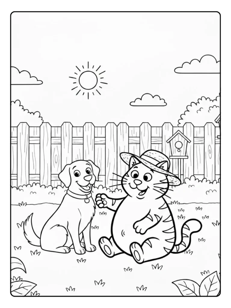 Dikkie Dik Kleurplaat Met Hond