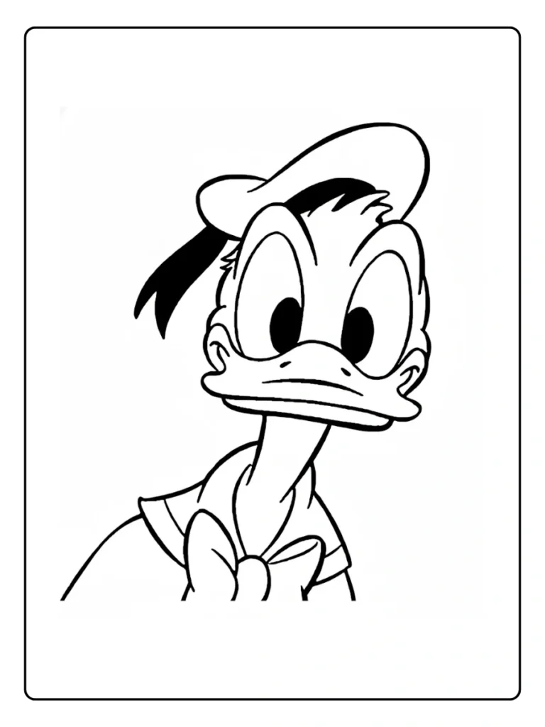 Donald Duck Kleurplaat