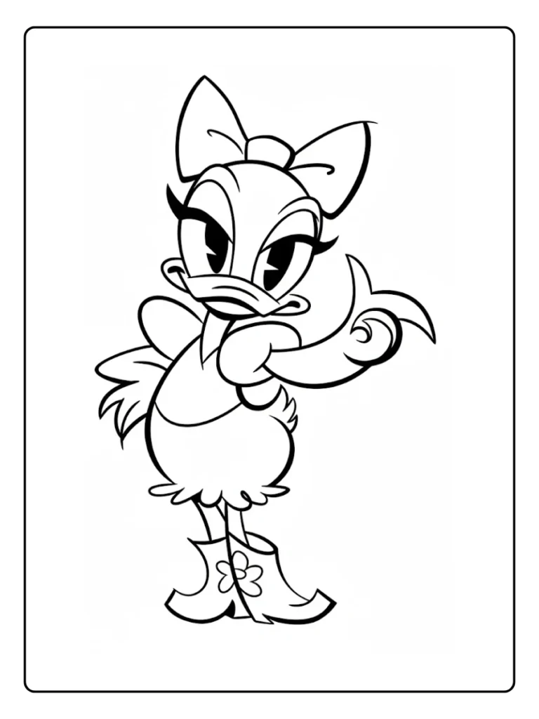 Donald Duck Kleurplaat