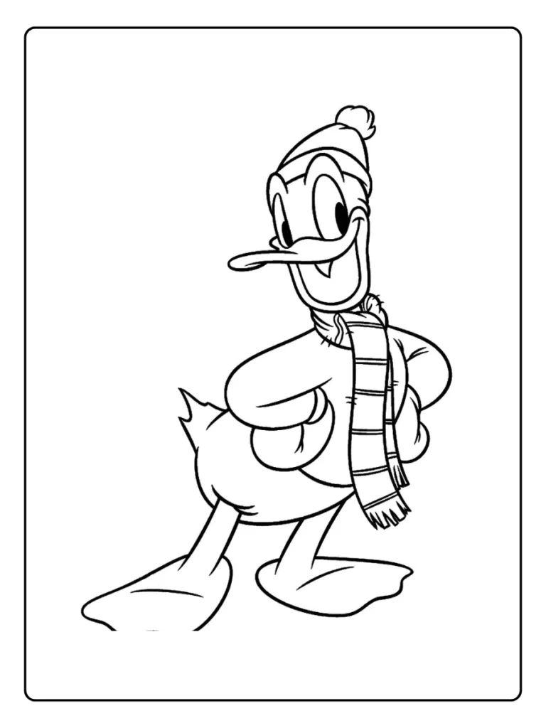 Donald Duck Kleurplaat
