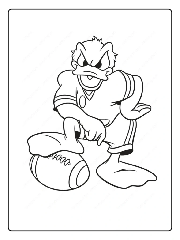 Donald Duck Kleurplaat