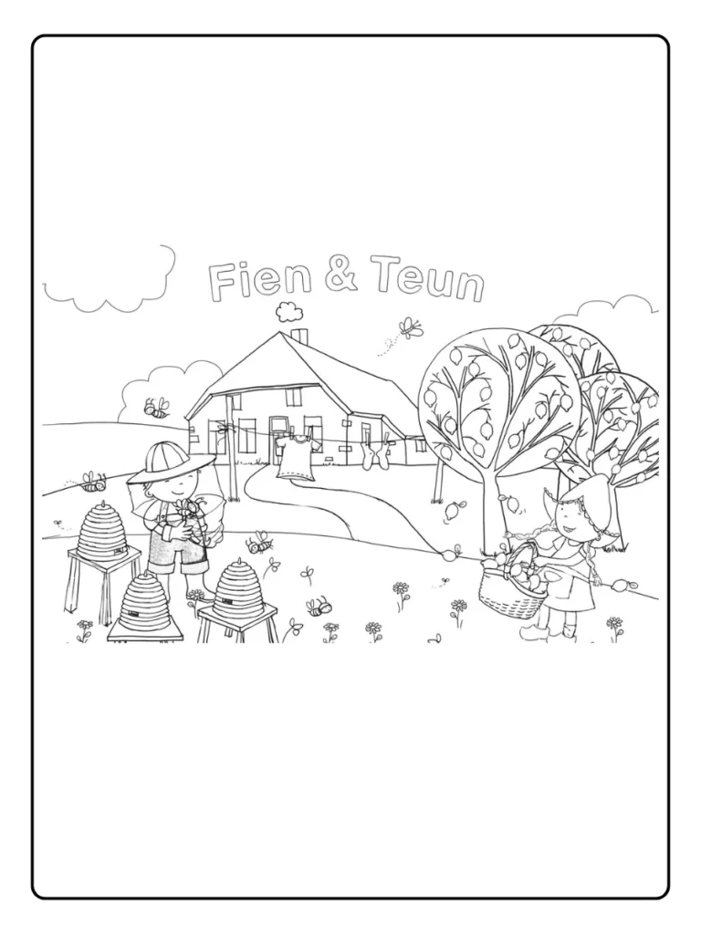 Fien En Teun Kleurplaat