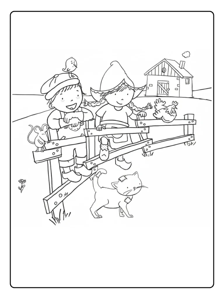 Fien En Teun Kleurplaat