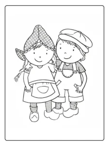 Kleurplaat Karakters