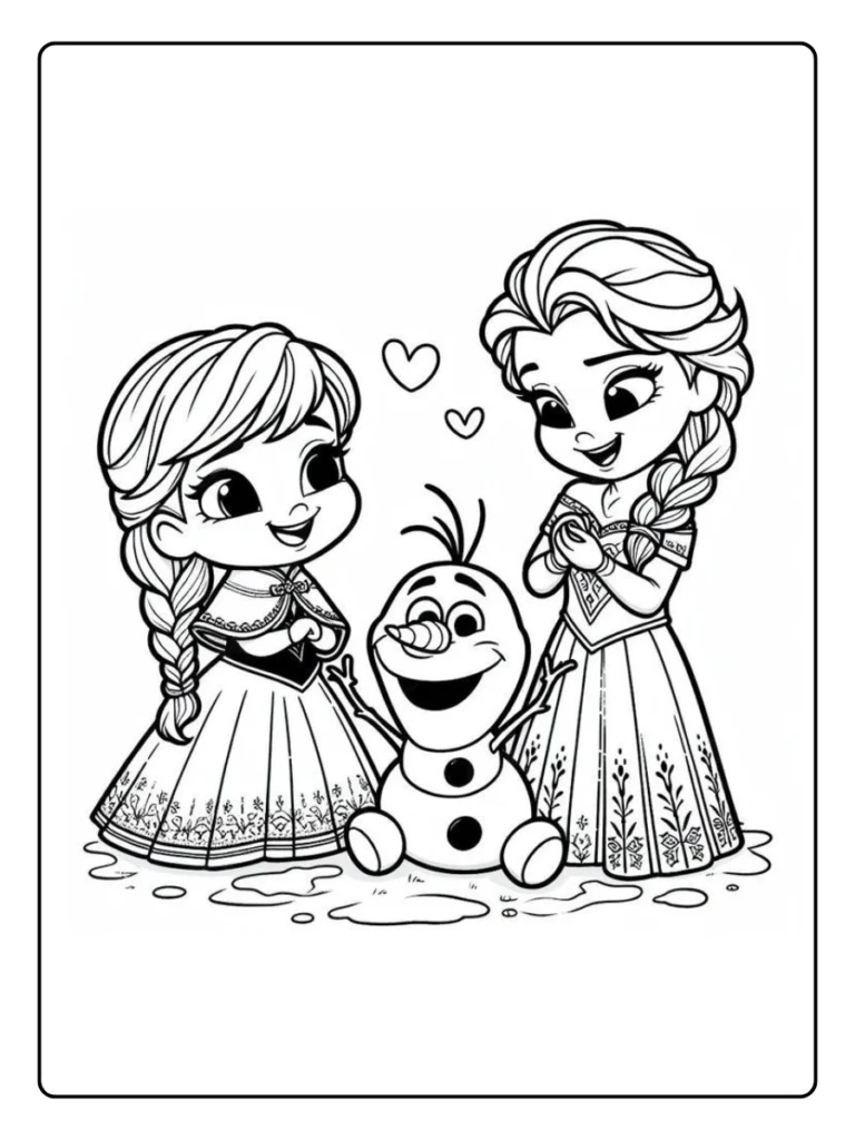 Frozen Kleurplaat